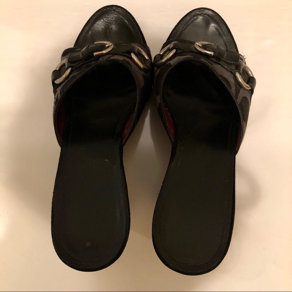 COACH Wedge Heels with Buckle - Picture 6 of 9